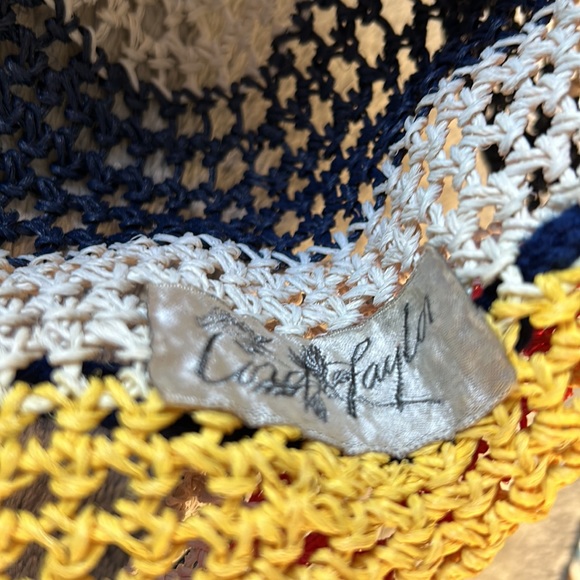 LORD&TAYLOR💫Women’s Multicolour Straw Floppy Hat - Picture 9 of 10